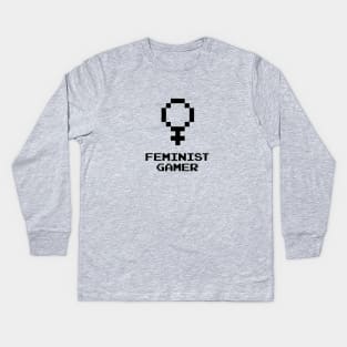 Feminist Gamer Kids Long Sleeve T-Shirt